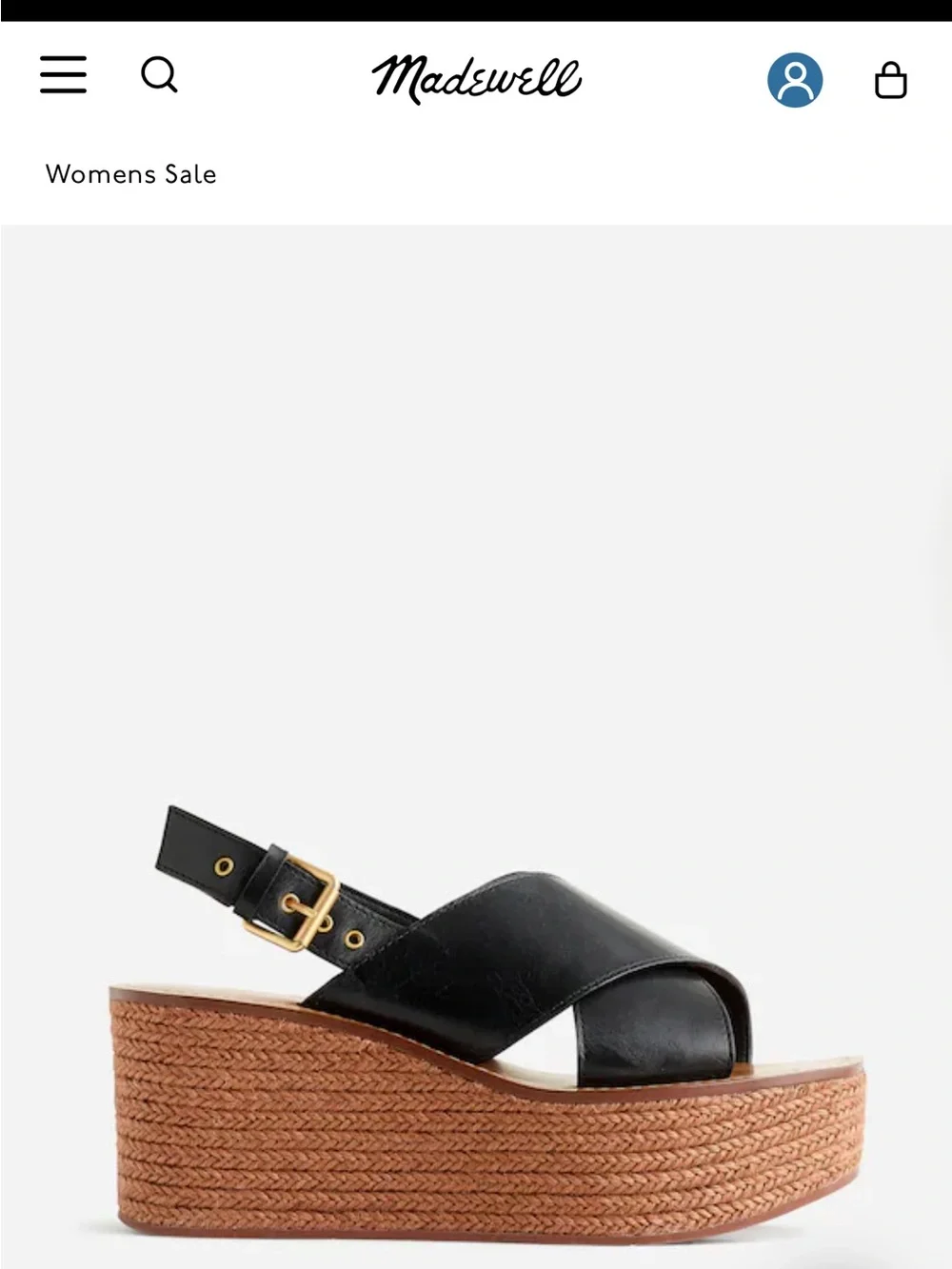 Madewell Amee Wedge Sandal size 8